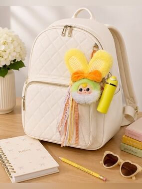 Baby Three Vanity Mirror V2 Compact-Bubble. Kawaii bunny charm bundle
